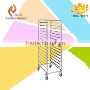 Indian style Catering Stainless Steel Dish Trolley for kitchen