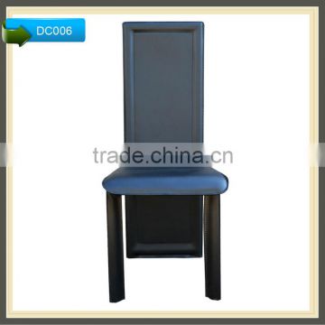 Dining Chair leather metal pu chair wood design dining chair