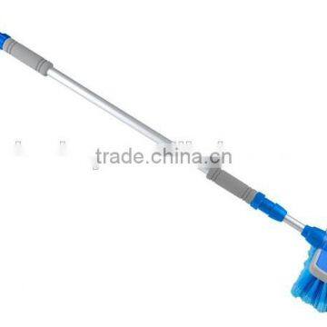 Telescopic water flow brush