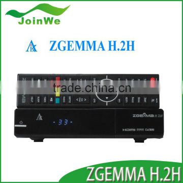 Original Zgemma H.2h Combo Hd Receiver With Dual Core Linux Os (1xdvb-s2+1x Hybrid Dvb-t2/c) Sd Card/tf Card Recording