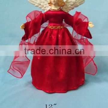 traditioal red christmas angel doll