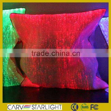 fiber optic led light luminous glow in the dark pillow case