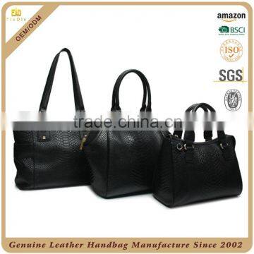CSS1422-001 Top Grade Snake Print Leather Bag Fashion Woman Bags Leather 2015 Hot Selling Handbag Customized Design