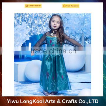 2016 Best selling girls party cosplay frozen princess dress