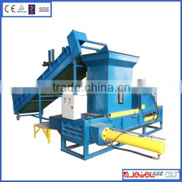 Leaf baler machine, baling press, bagging machine