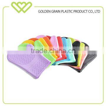 heat resistant softtextile silicon kitchen bbq baking gloves