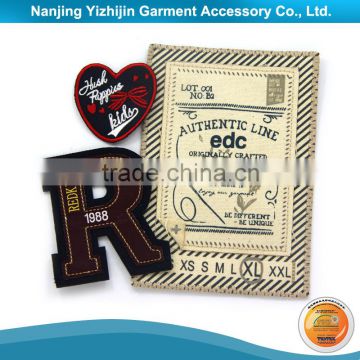 High quality customized clothing woven name tag