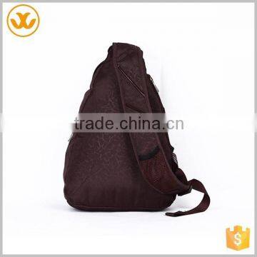 Best price high quality brown oxford single stripe casual waterproof backpack