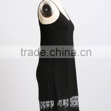 Latest Design Adjustable Strap Girls Dress Elastic Lace Slip Dress Extenders photo-3