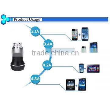 Promotional Double 2 USB Car Charger Adapter Best Selling Medal Dual USB Car Charger 5v 2.4A Output for IPhone 6 photo-4