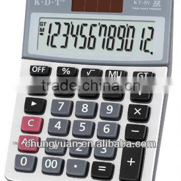 12 digits promotion office desktop calculator cover KT-6V