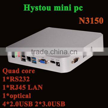 Low Power Intel Quad Core N3150 Fanless Desktop Computer Windows 8 Media Player WiFi 1Ethernet12v mini pc RAM 8G 16G SSD 1TB HDD