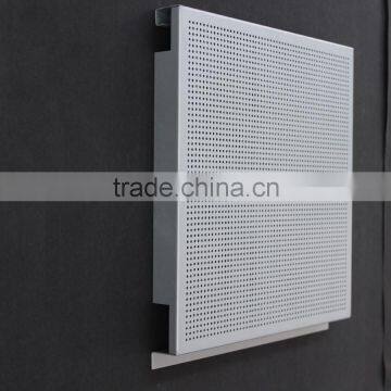 With Fireproof Acoustic Insulation Perforated Metal Ceiling Panel Aluminum E Shaped Hook on Ceiling photo-2