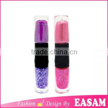 Two color nail polish pen design into one pcs set,2016 fashion oem nail polish