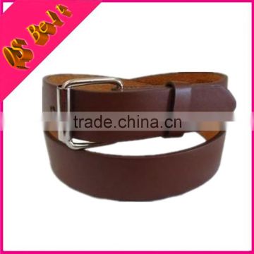 Factory Direct Dark Brown Color Leather Belt Men Style