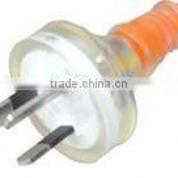 Australia SAA power cable with SAA clear Plug