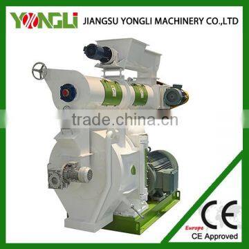 Woodchips waste olive slag cane palm fiber cotton stalk coconut slag EFB ring die pellet mill machine