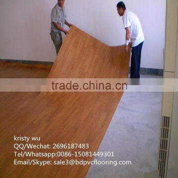 Wood Grain PVC Plastic Floor Cover photo-4