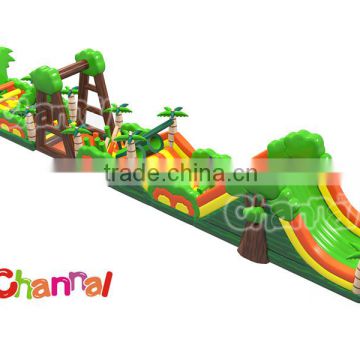 China kids and adults inflatable obstacle games