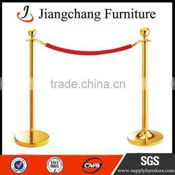 Event Retractable Velvet Rope Barrier Gold Post Stanchion JC-LG19 photo-4