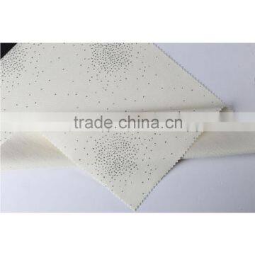 High Quality Shiny White Polyester Nylon Foil Silver Interlock Ponte De Roma Knitting Fabric