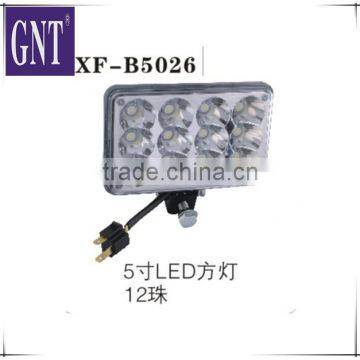 excavator 5-inch LED light with 12 bulb