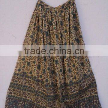 Rayon Fabric Type and Adults Age Group Long Maxi skirt / indian bollywood cotton long skirt