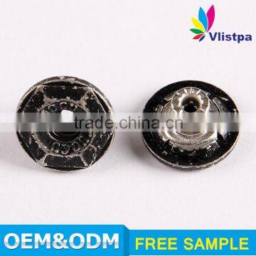 Brass Wholesale Engraved Logo Flat Metal Tack Decorative Types of Buttons for Jeans photo-5