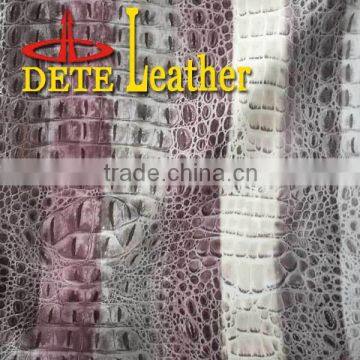 Polyurethane Faux Leather Fabric Crocodile Leather Imitations Designer Shoes