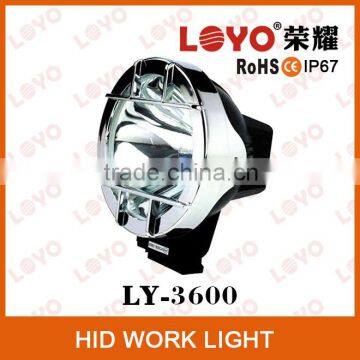 LOYO 9-32V 35W/55W fortuner accessories for SUPER bright hid work light 7'' HID work light