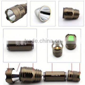 1173 New XM-L T6 LED Aluminum High Power Long Range 18650 Li-ion Battery Hunting Torch Light photo-2