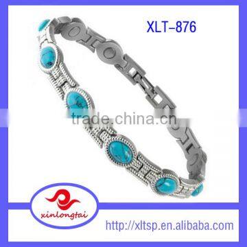 2015 China Supplier Fashion Jewelry New Product Wholesale Plated Natural Color Stone Bracelets for Women photo-2