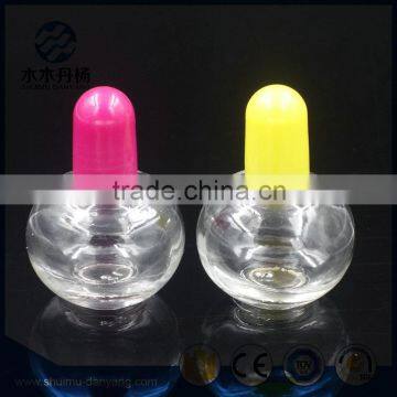 10ml Round Fancy Clear Glass Nai Polish Bottle Supplier's Choice photo-2