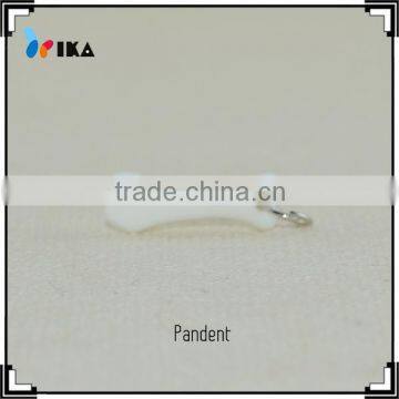 fancy white dog bone pendant for decoration