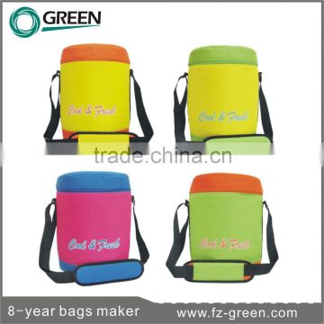 Round Type 2015 Fashion Promotion Cooler Bag for Food