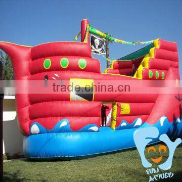 2016 cheap new 0.55mm pvc tarpaulin pirate ship bounce house                        
                                                Quality Choice