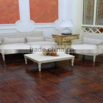 Good Design! American Walnut Multi-layer Parquet Wood Flooring With Manual Hand-scraped & Inserted Stone