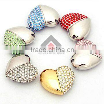 Heart Shape Jewelry 1GB USB Flash Drives Bulk Cheap