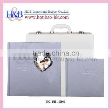 H&B heart-shape simple perma bound art leather albums