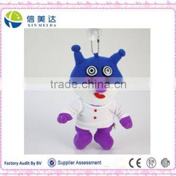 Fashional alien dolls plush doll keychain