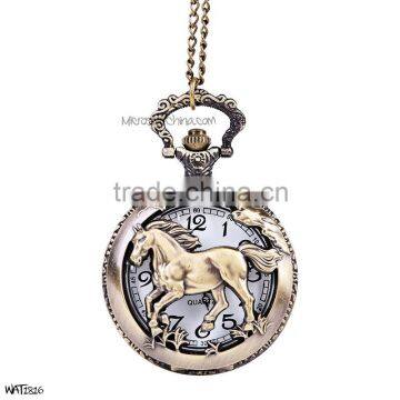 Brass Roman Chain Pendant Watch