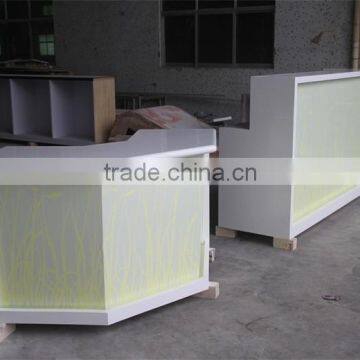 Simple Restaurant Reception Desk White Reception Counter