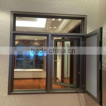 high quality swing windows power coated aluminum opening window sliding window design