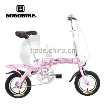 12'' Best Mini Pink Traveling Folding Bicycles