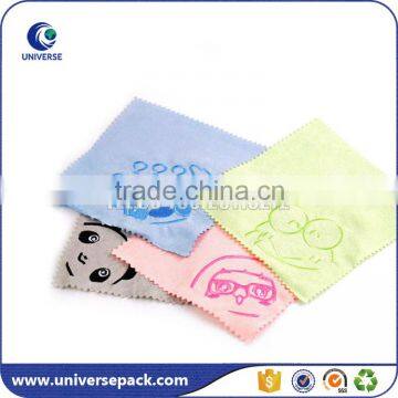 Custom Made Silk Screen Printed micro fibre glass cloth for cleaning