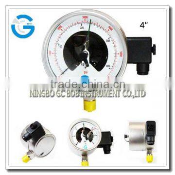 High quality bottom connection pressure gauge with electrical contact