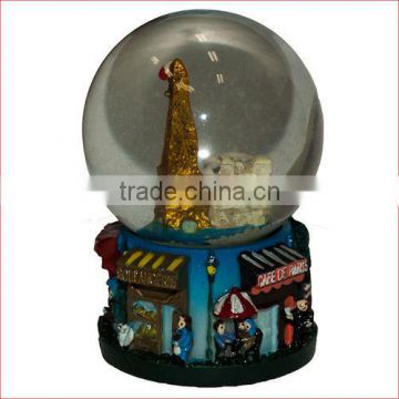 45mm Snow globe with customize designs France Pairs