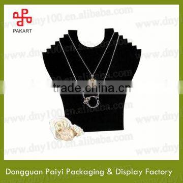 Acrylic handmade black body neckform for necklaces jewelry display