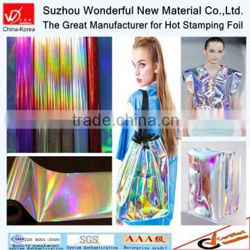 The best-selling holographic laser hot stamping foil for tshirt