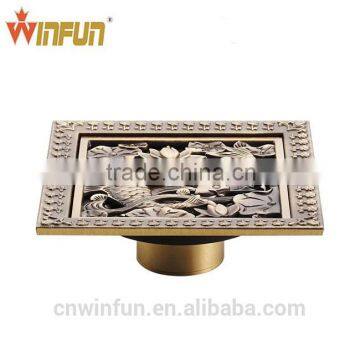 2014 Hot sell 12cm Fish style Bathroom Brass Floor drain top quality bathroom accessories